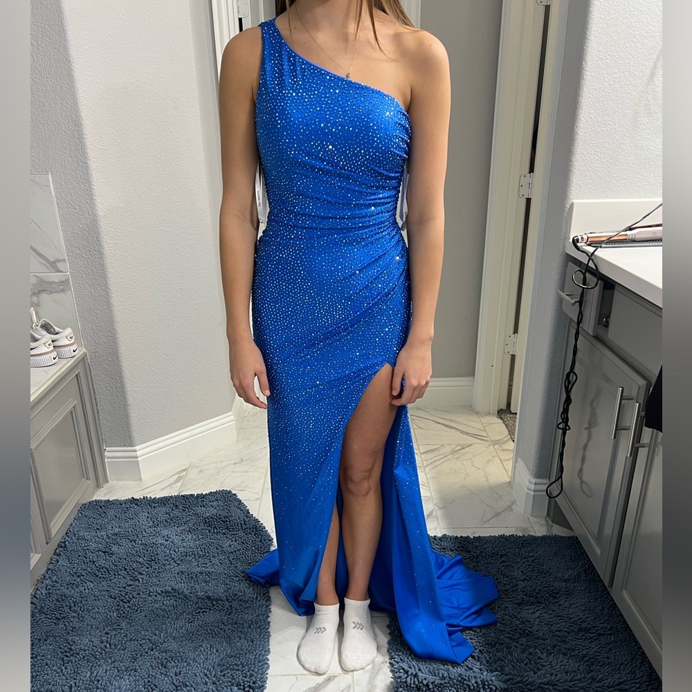 sherri hill prom dress Style #54958 blue size 0